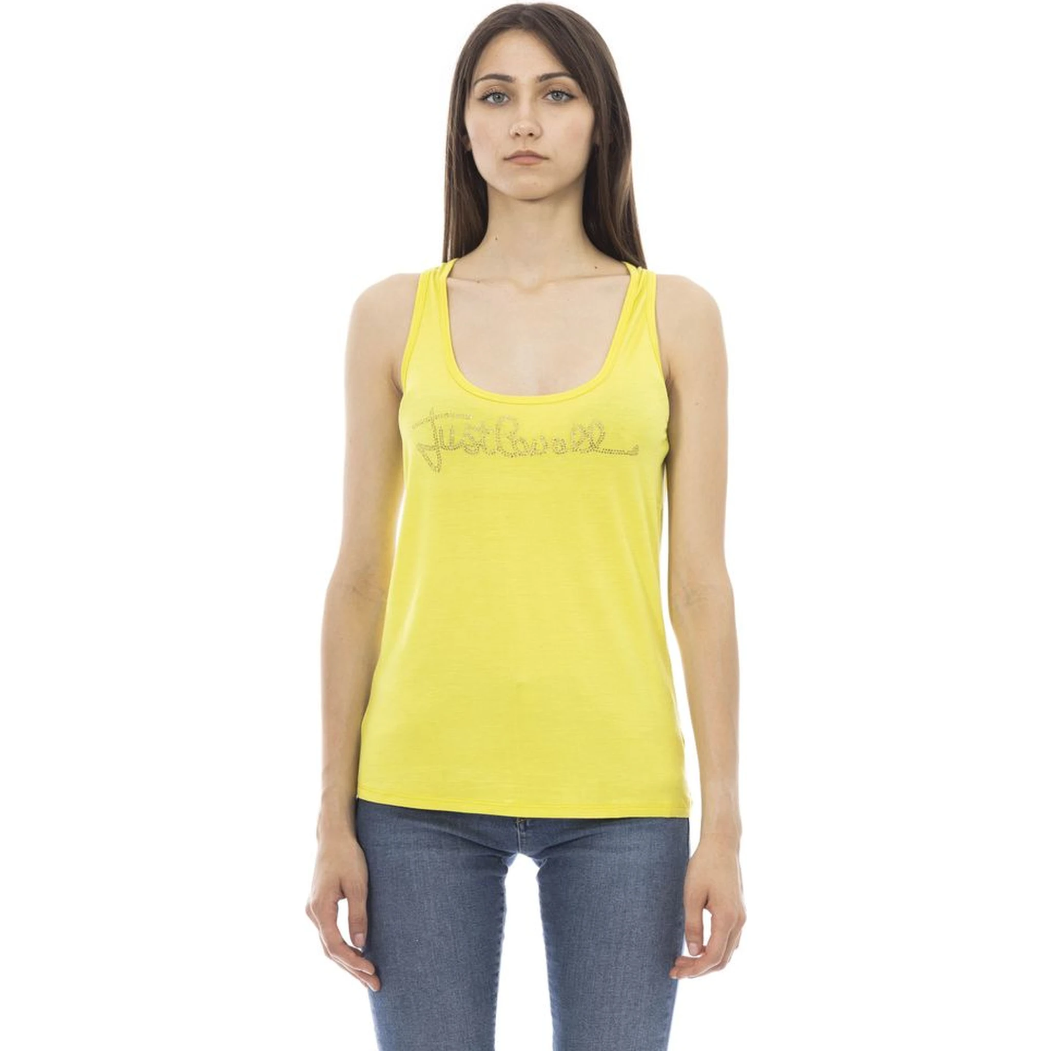 Yellow Viscose Tank Top