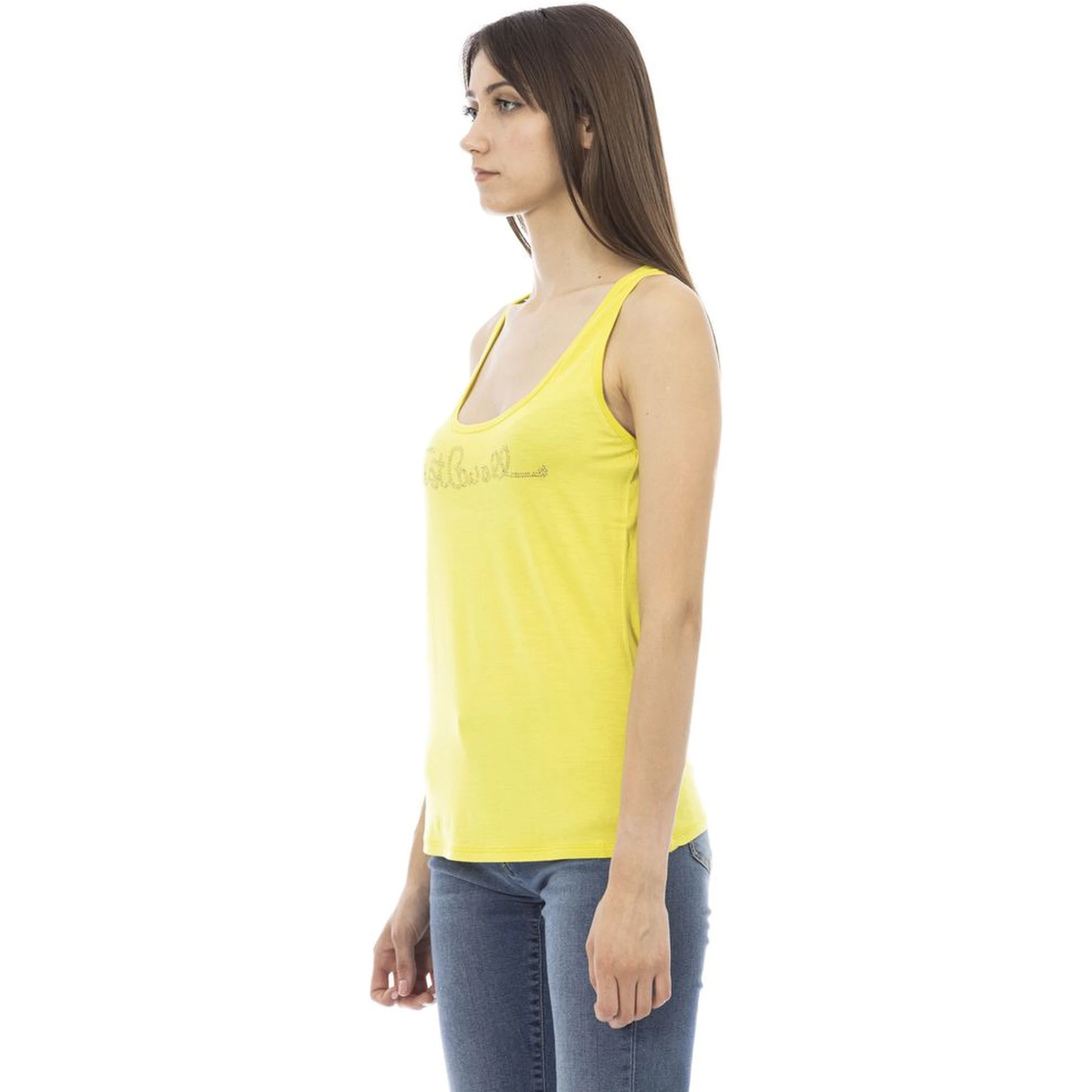 Yellow Viscose Tank Top