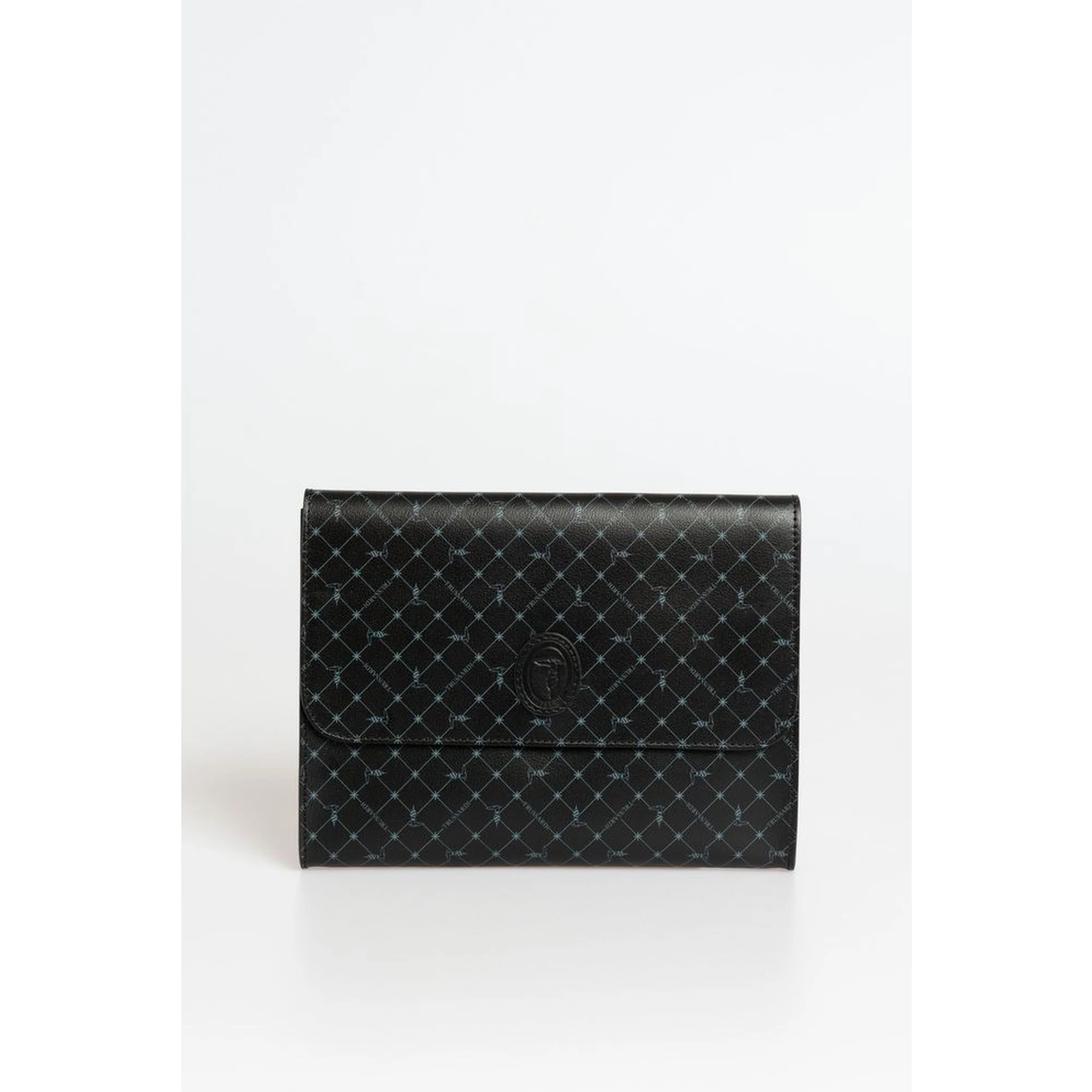 Black Polyester Men Clutch