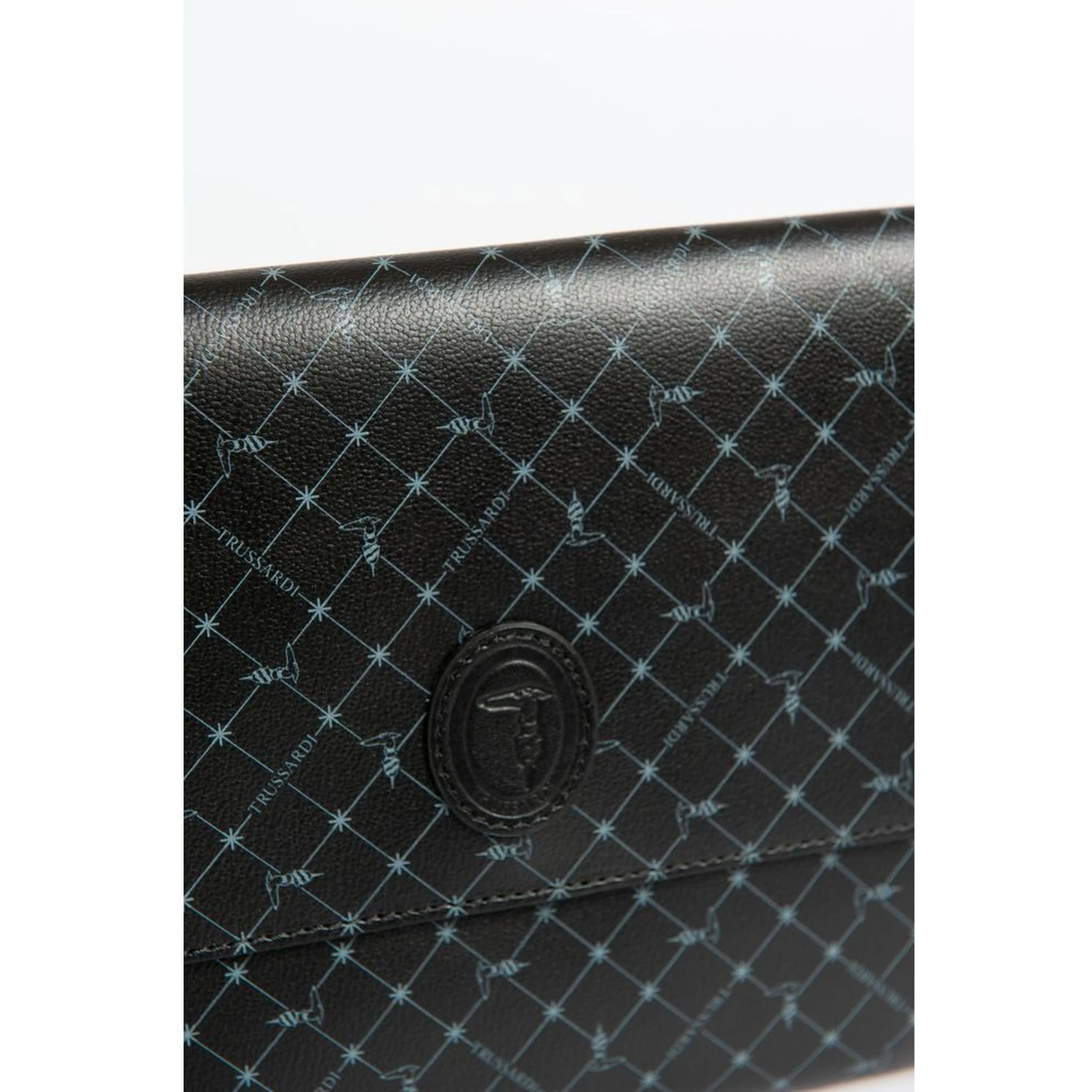 Black Polyester Men Clutch