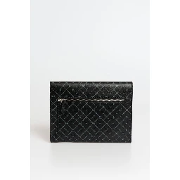 Black Polyester Men Clutch