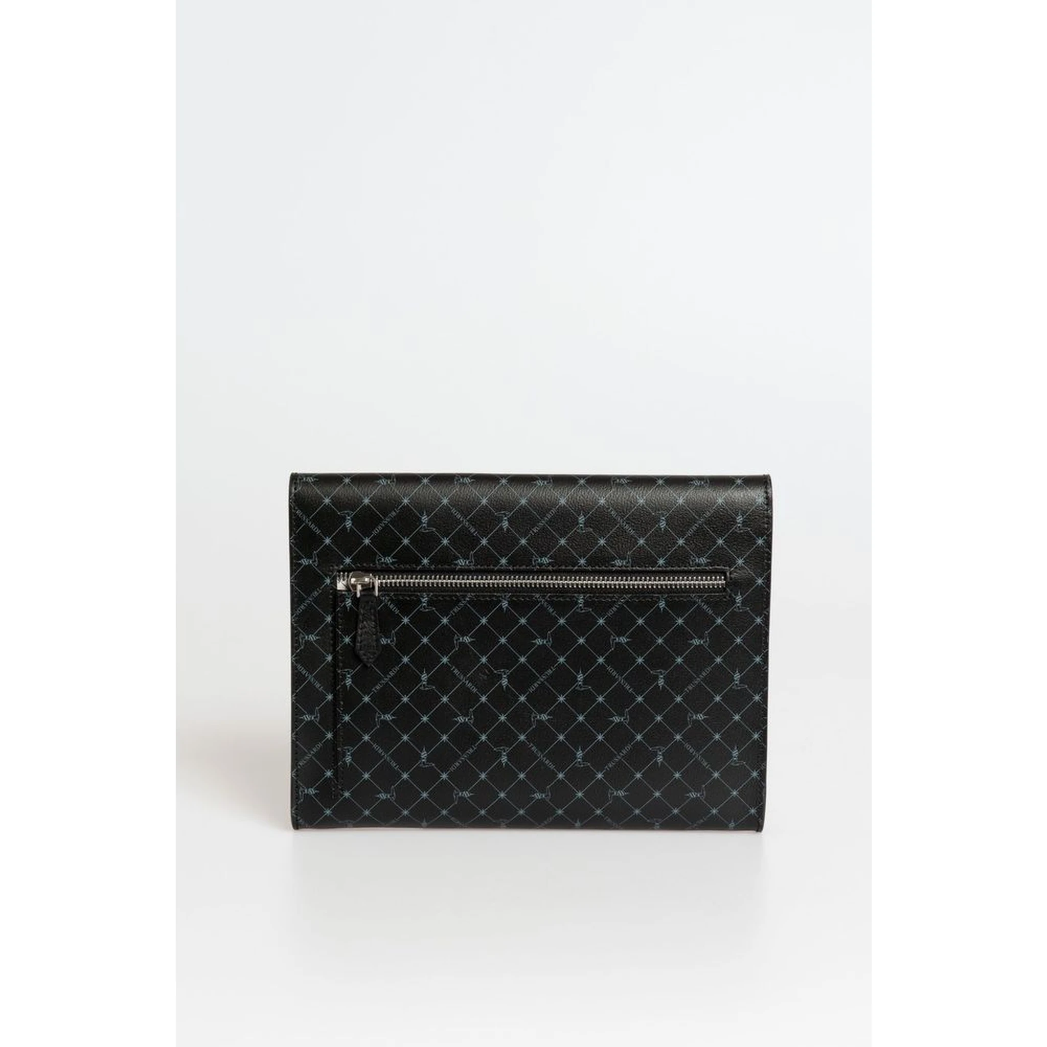Black Polyester Men Clutch