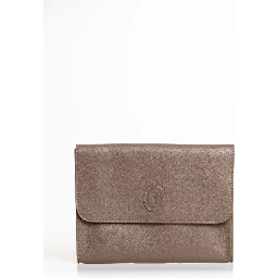Brown Polyester Men Clutch