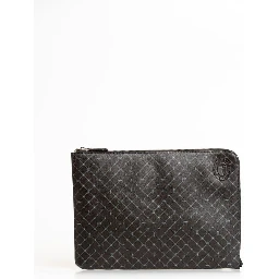 Black Leather Men Clutch