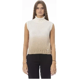 White Wool Women Sweater