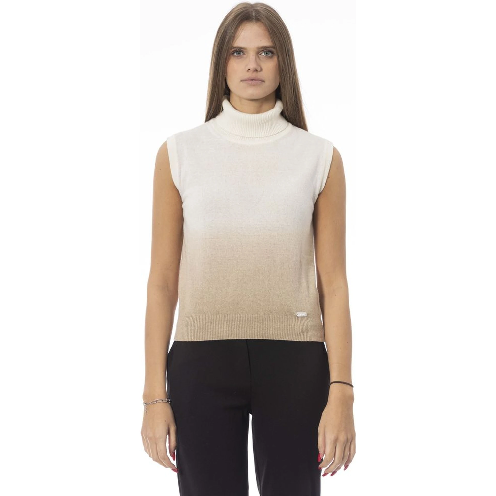 White Wool Women Sweater