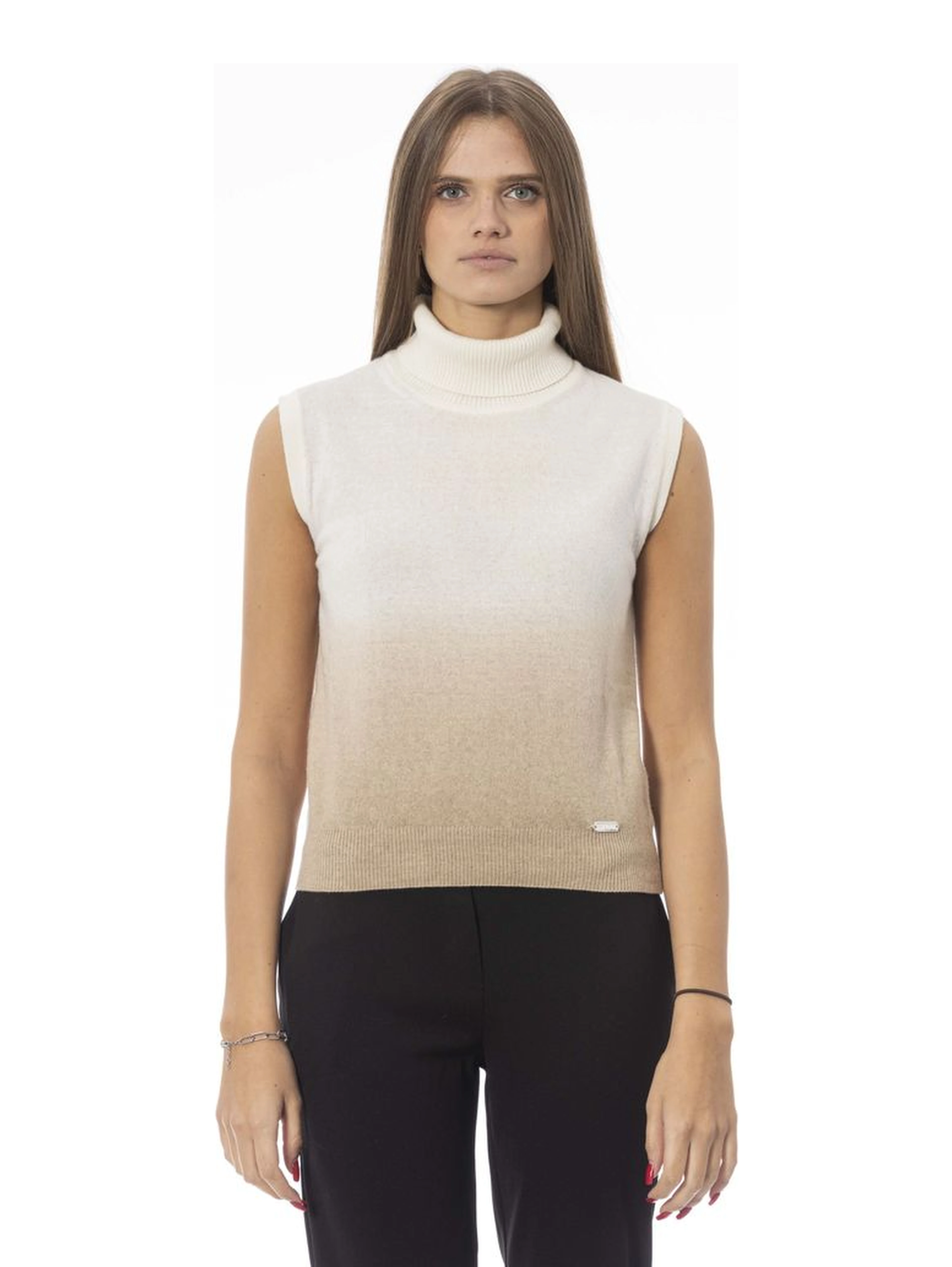 White Wool Women Sweater