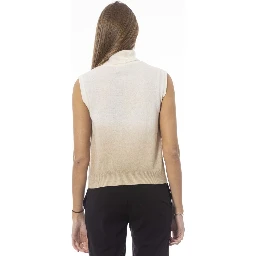 White Wool Women Sweater