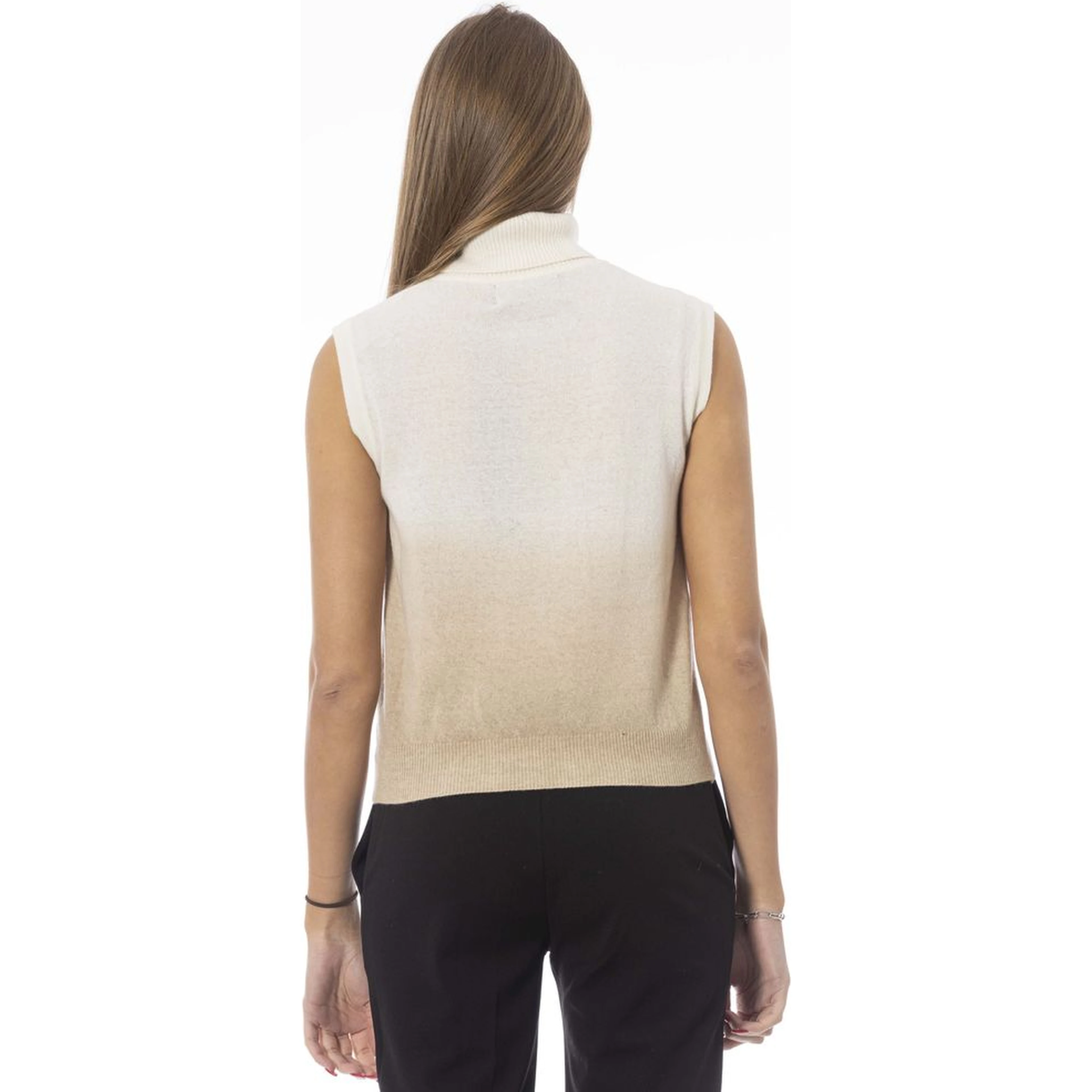 White Wool Women Sweater