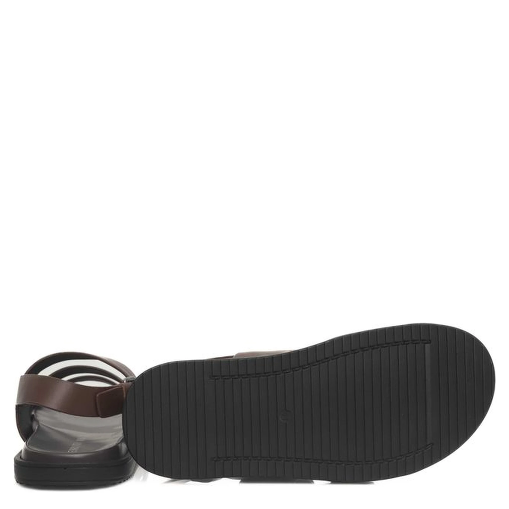 Brown Cowhide Men Sandal