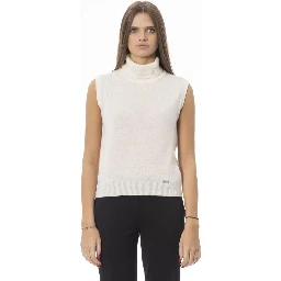 White Wool Women Sweater