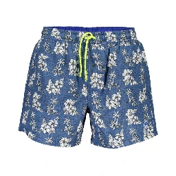 Blue Polyester Swimwear