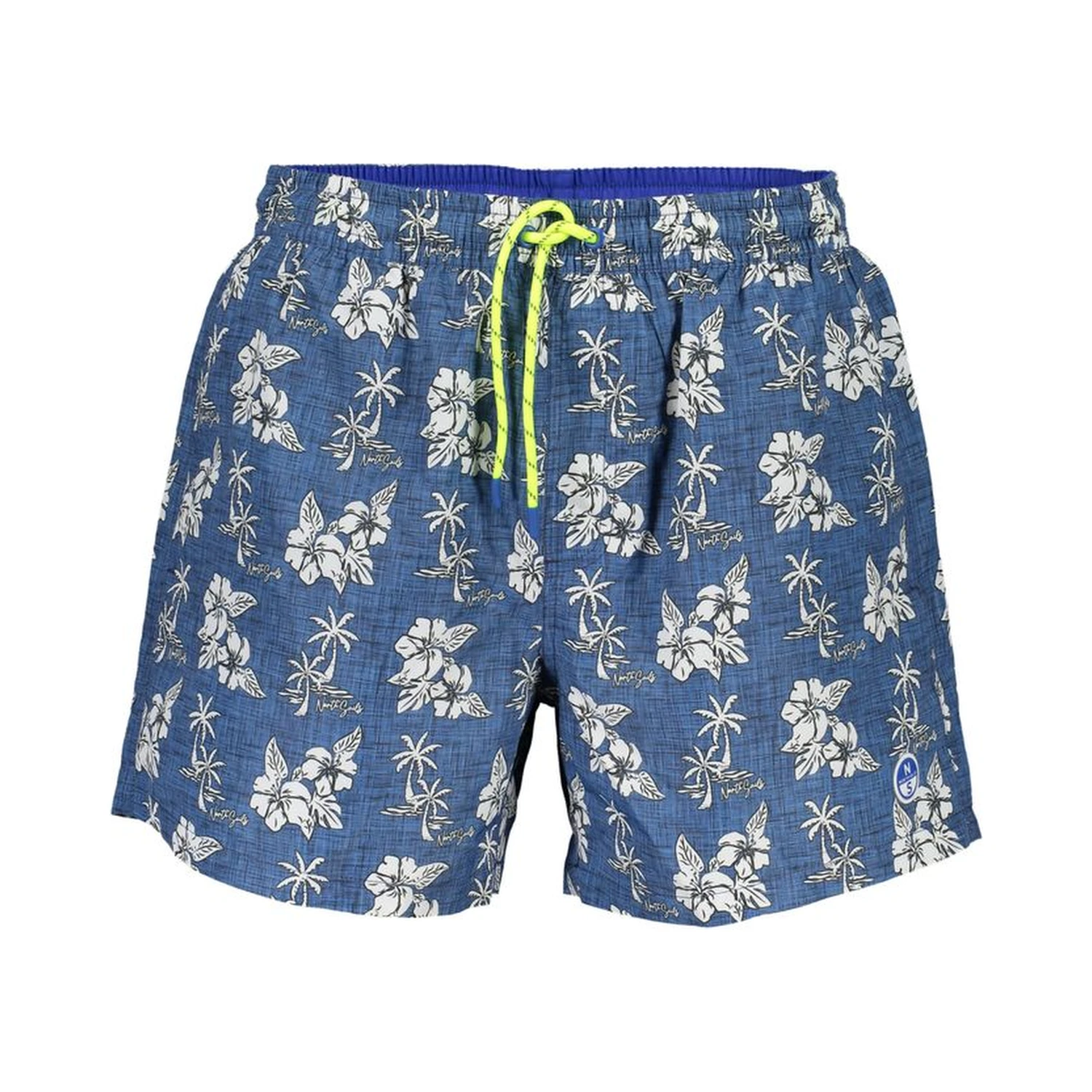 Blue Polyester Swimwear