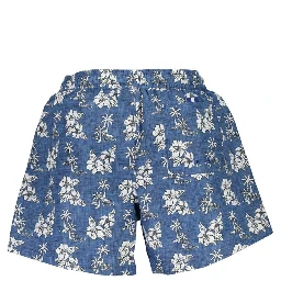 Blue Polyester Swimwear