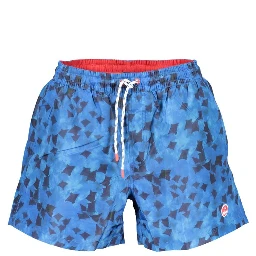 Blue Polyester Swimwear