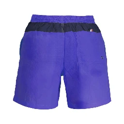 Blue Polyester Swimwear