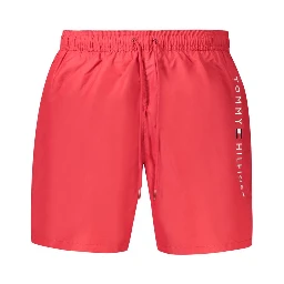 Red Polyester Swimwear