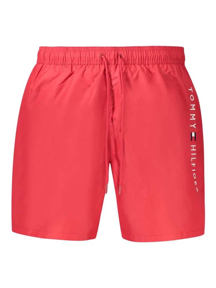 Red Polyester Swimwear