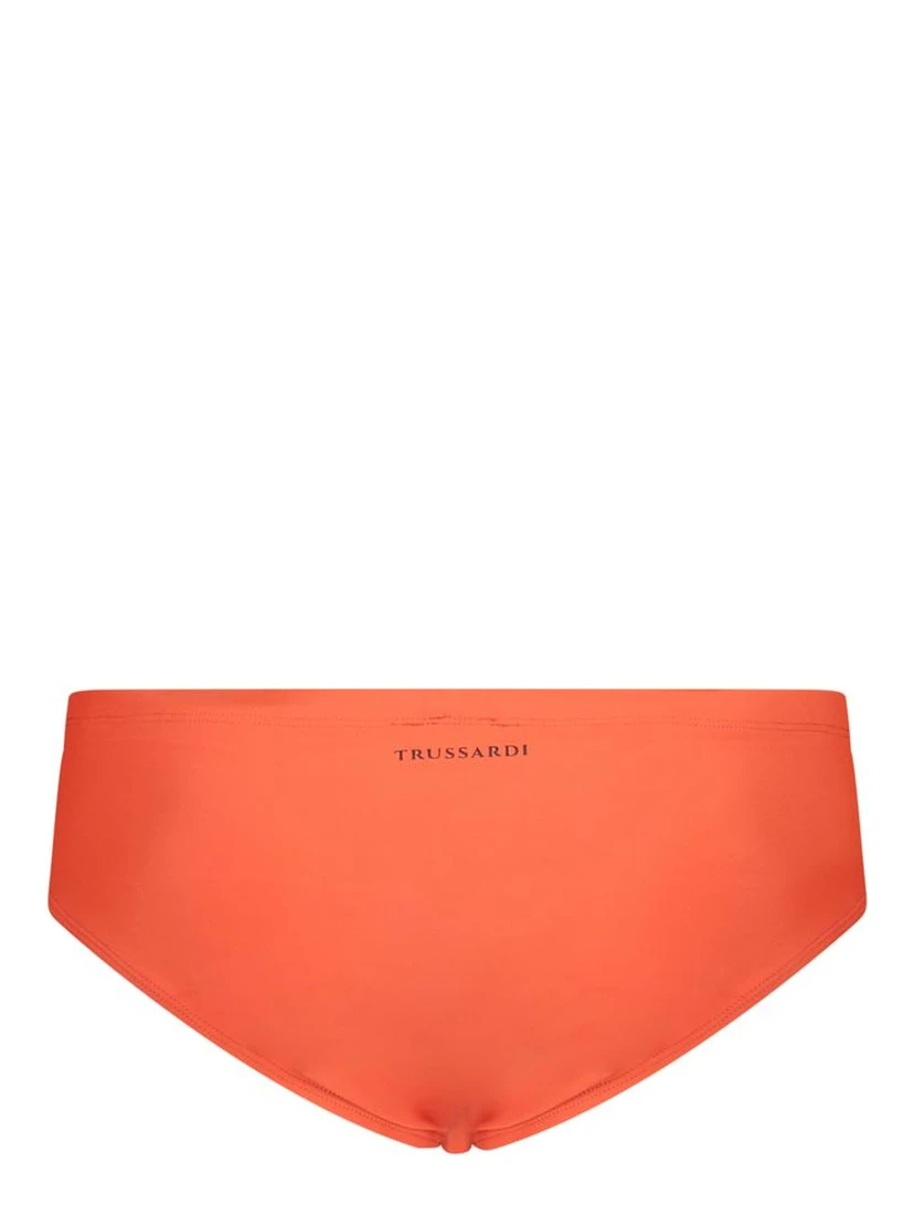 Red Elastane Swimwear