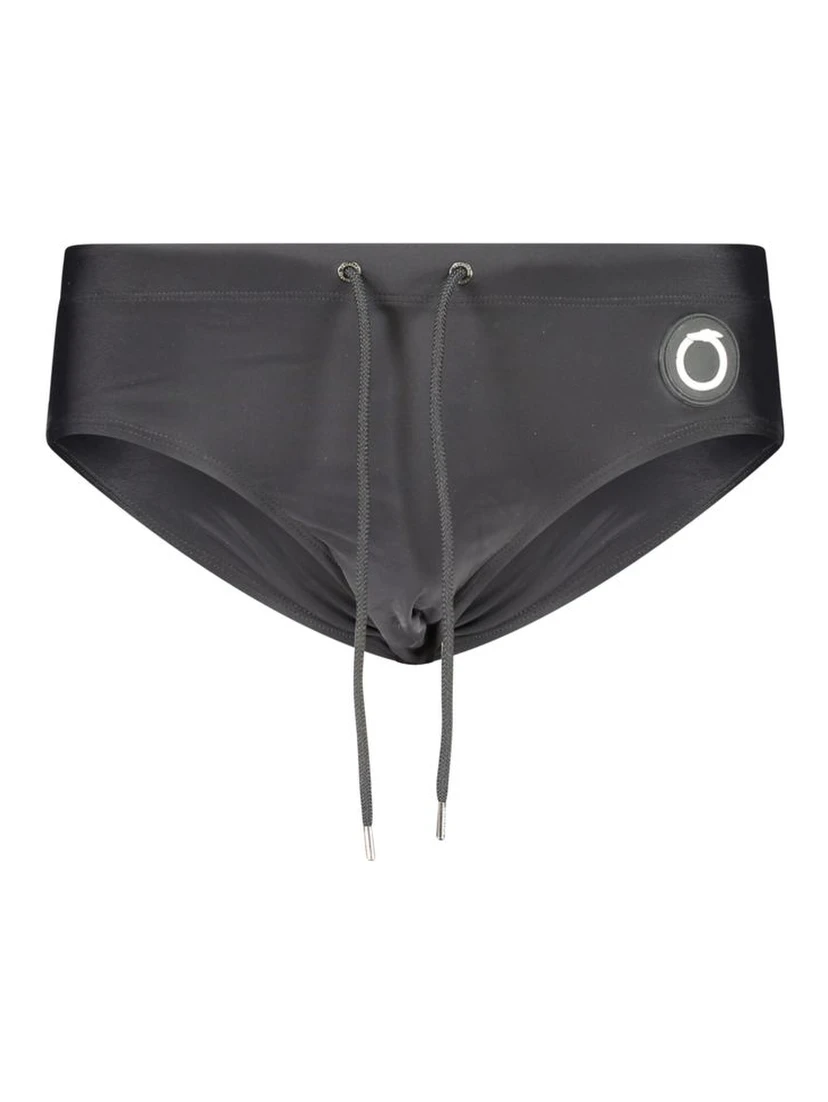 Black Elastane Swimwear