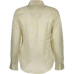 Beige Cotton Women Shirt