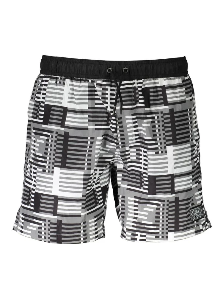Nero Polyester Men's Swim Boxer