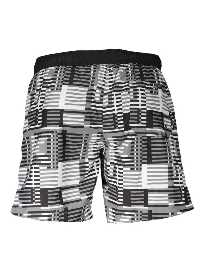 Nero Polyester Men's Swim Boxer