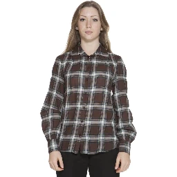 Marrone Cotton Woman Shirt