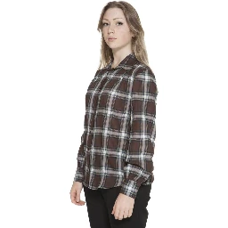 Marrone Cotton Woman Shirt