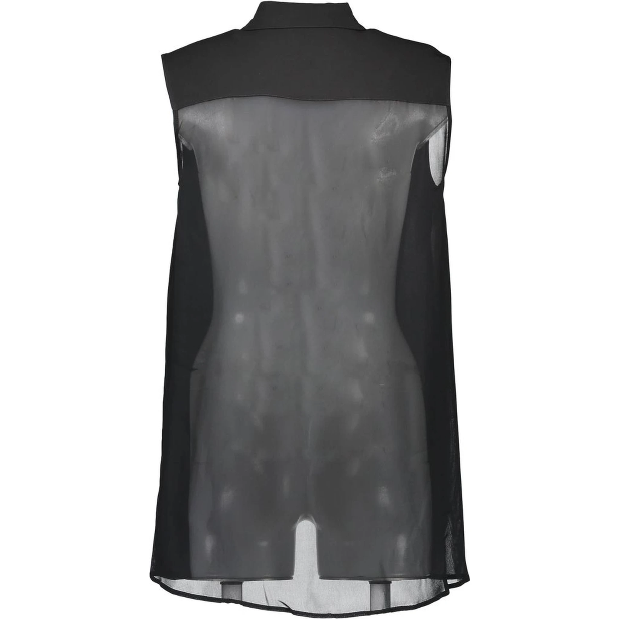 Black Viscosa Women's Shirt