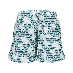 Verde Polyester Men's Swim Trunk
