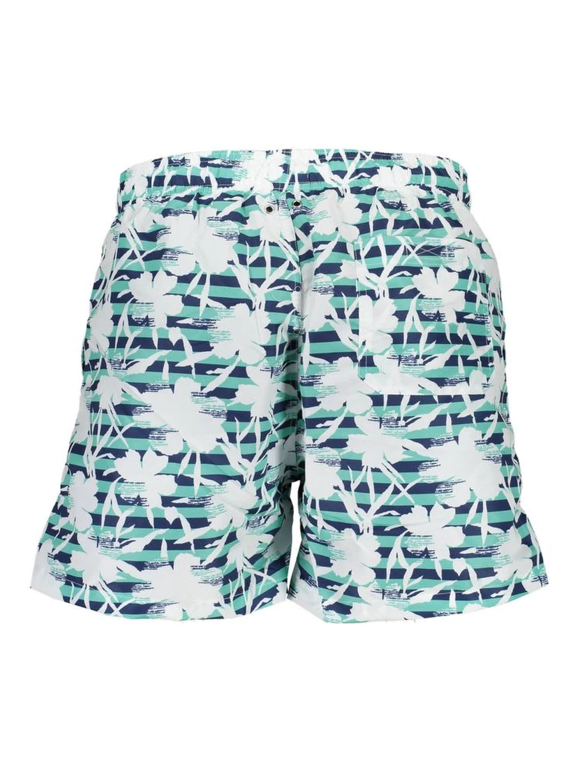 Verde Polyester Men's Swim Trunk