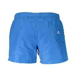 Azzurro Polyester Mens Swim Boxer