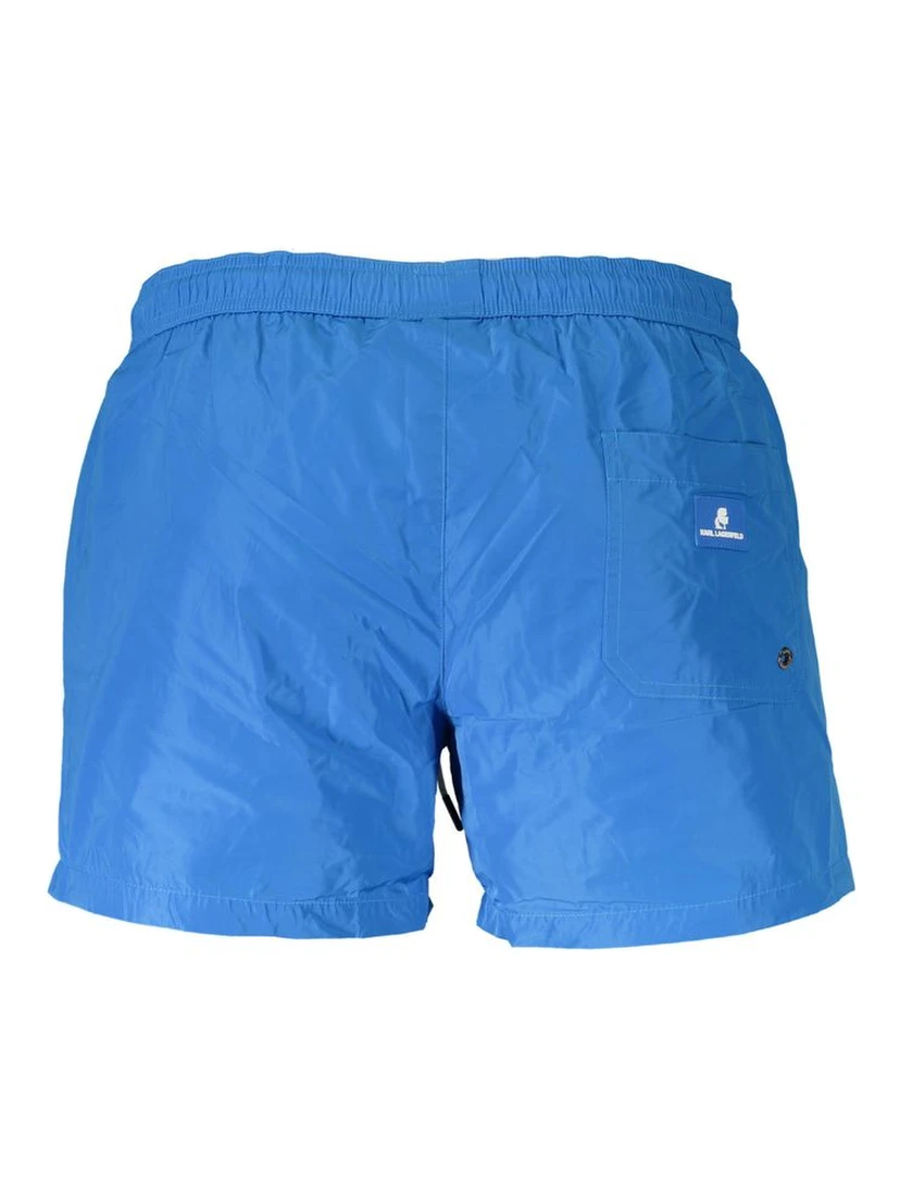 Azzurro Polyester Mens Swim Boxer