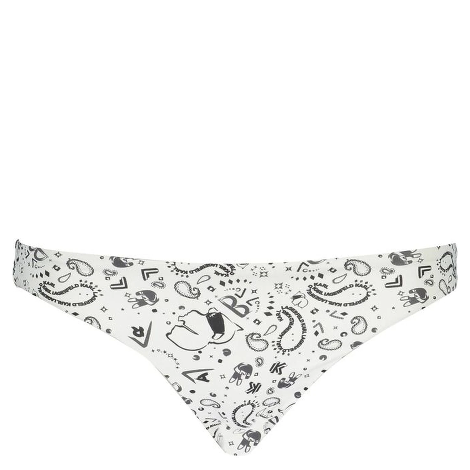 White Elastane Swimwear