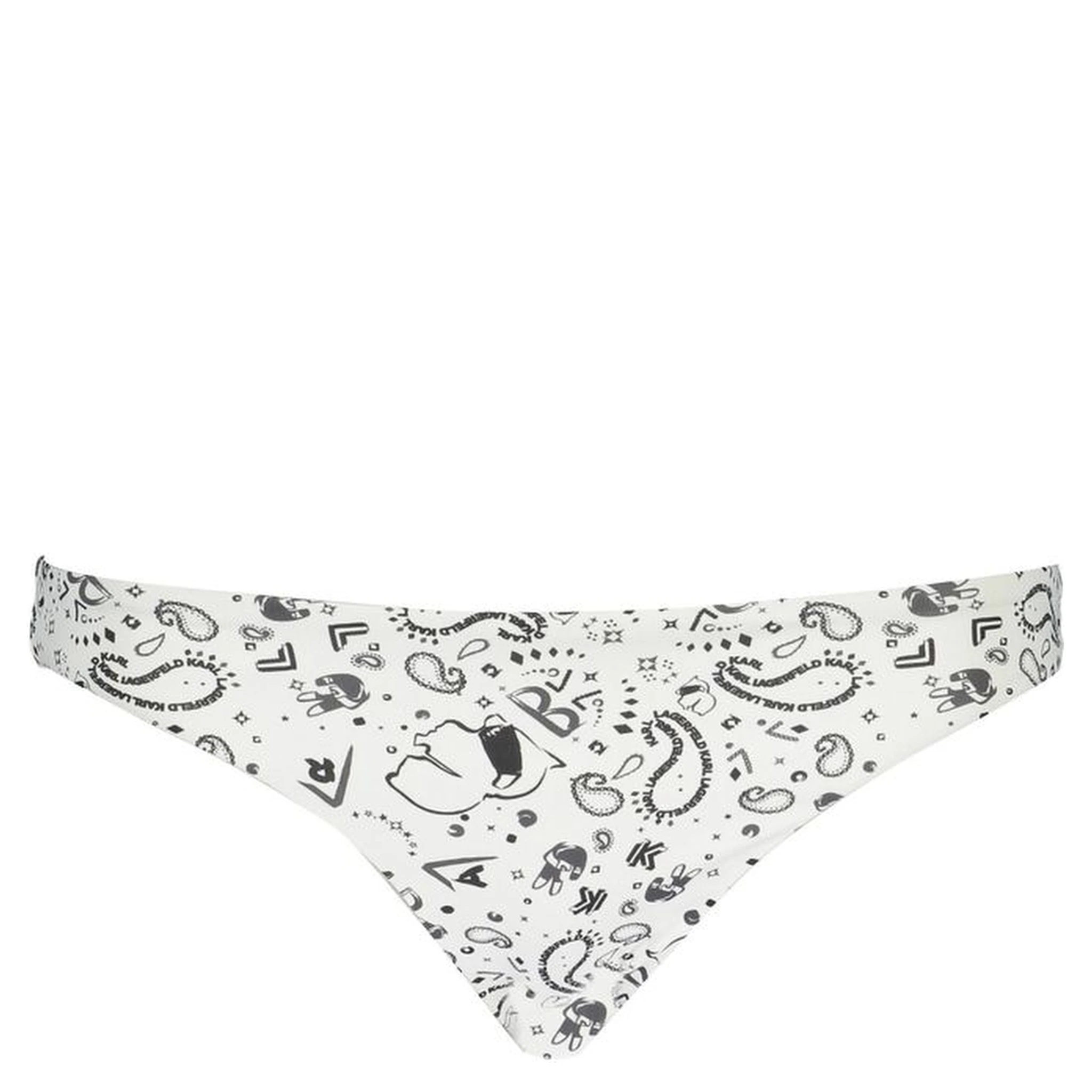 White Elastane Swimwear