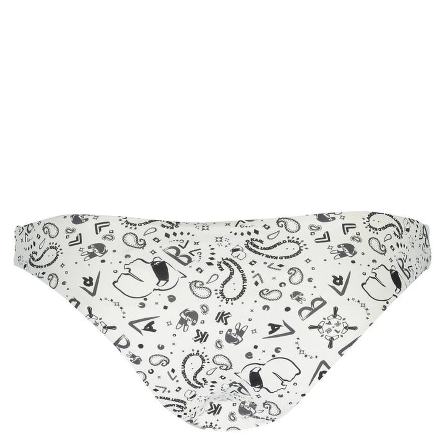 White Elastane Swimwear