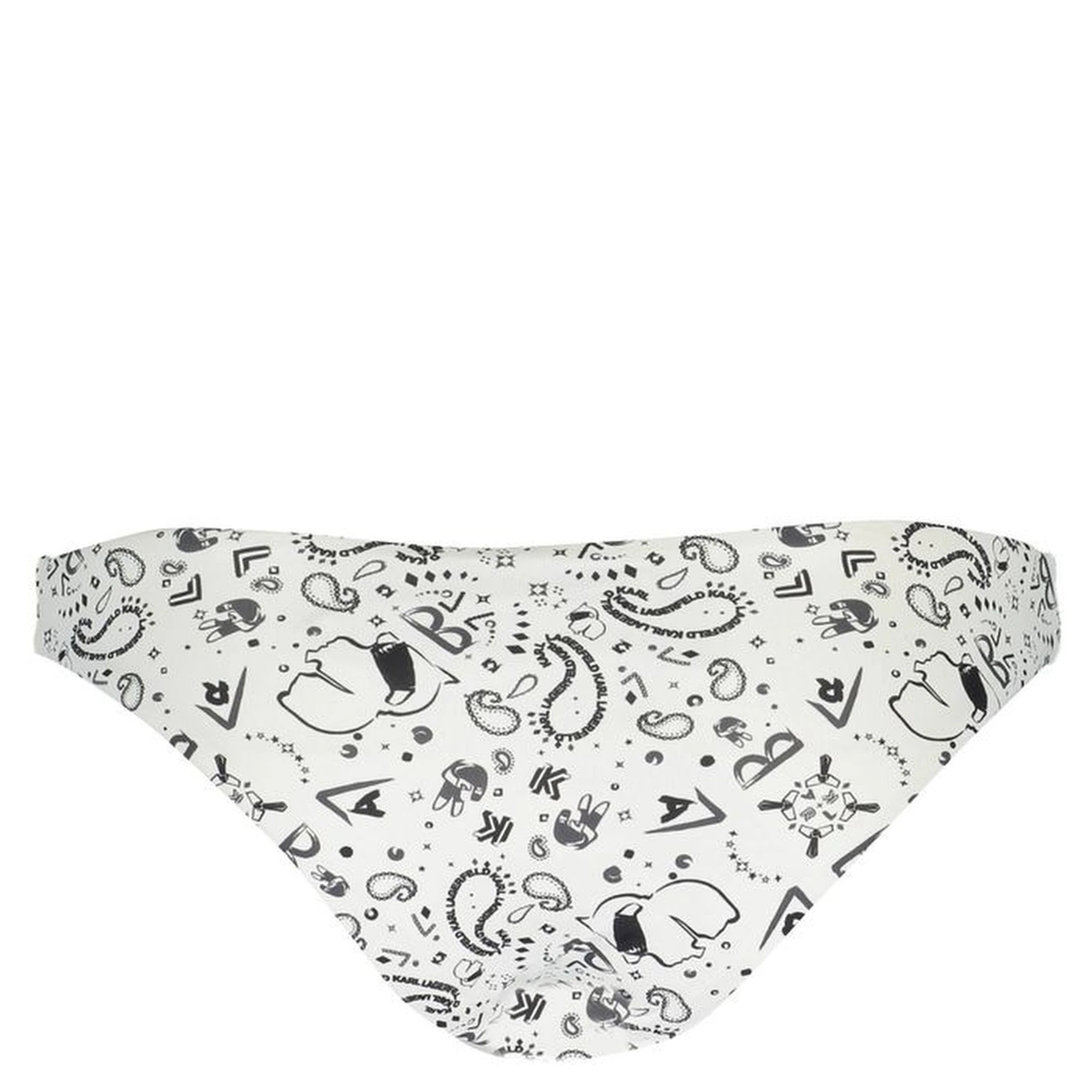 White Elastane Swimwear