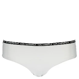 White Polyamide Women's Swim Brief