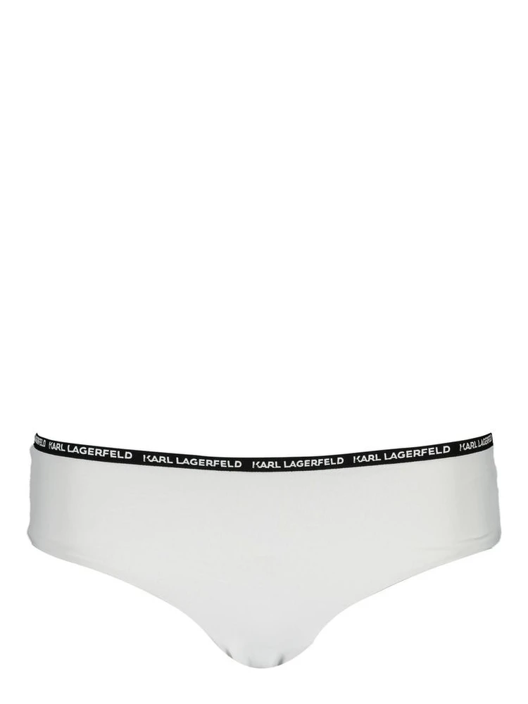 White Polyamide Women's Swim Brief