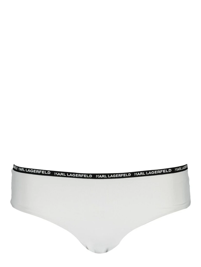 White Polyamide Women's Swim Brief