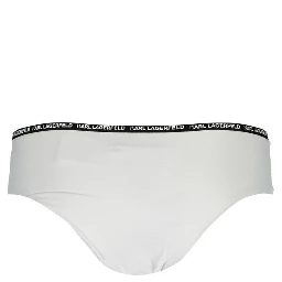White Polyamide Women's Swim Brief