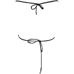 Black Elastane Swimwear