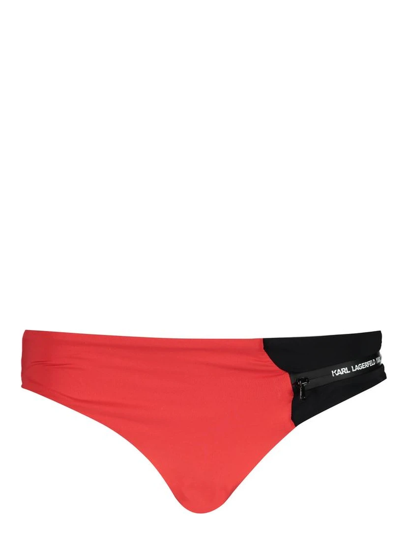 Rosso Poliammide Womens Swim Brief