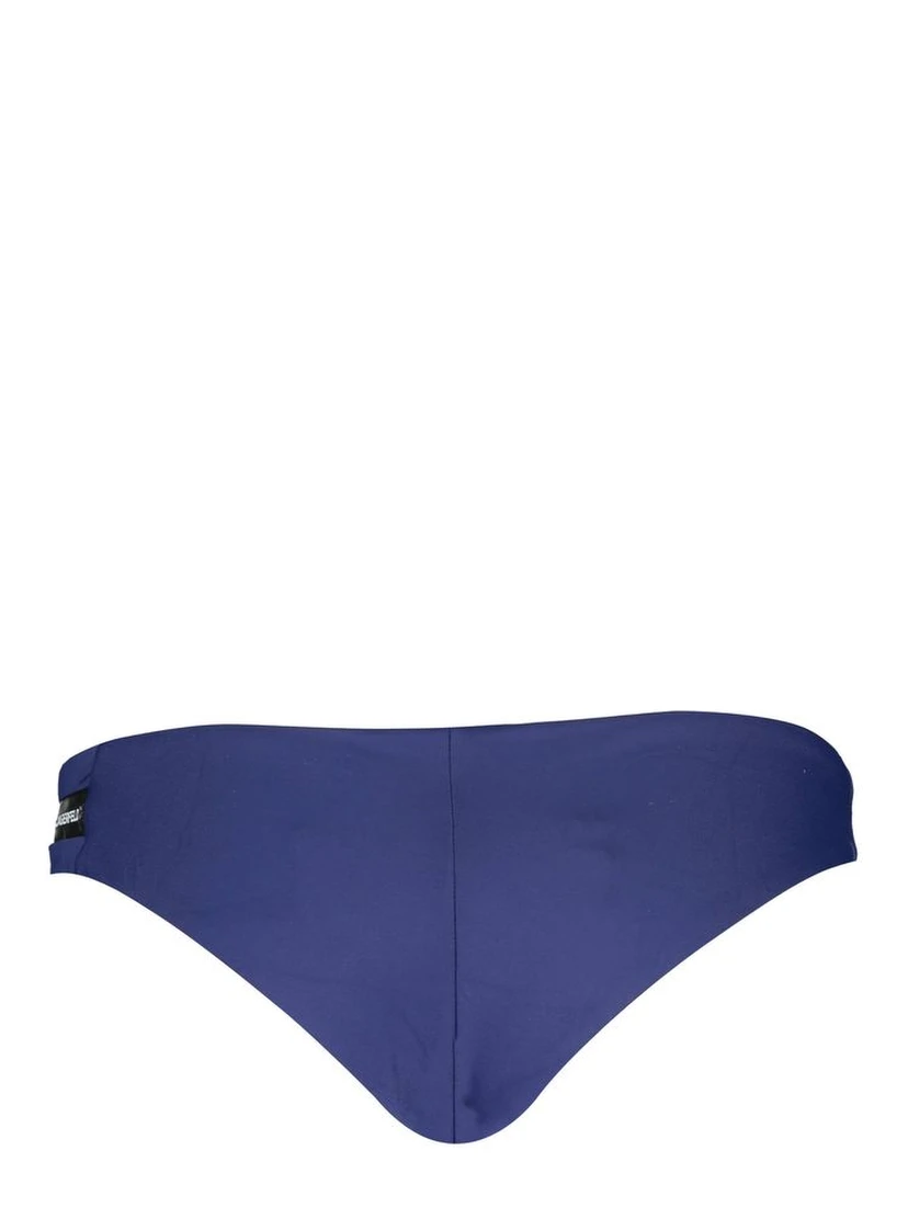 Blue Polyamide Women's Swim Brief