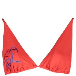 Red Elastane Swimwear
