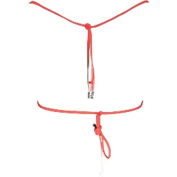 Red Elastane Swimwear