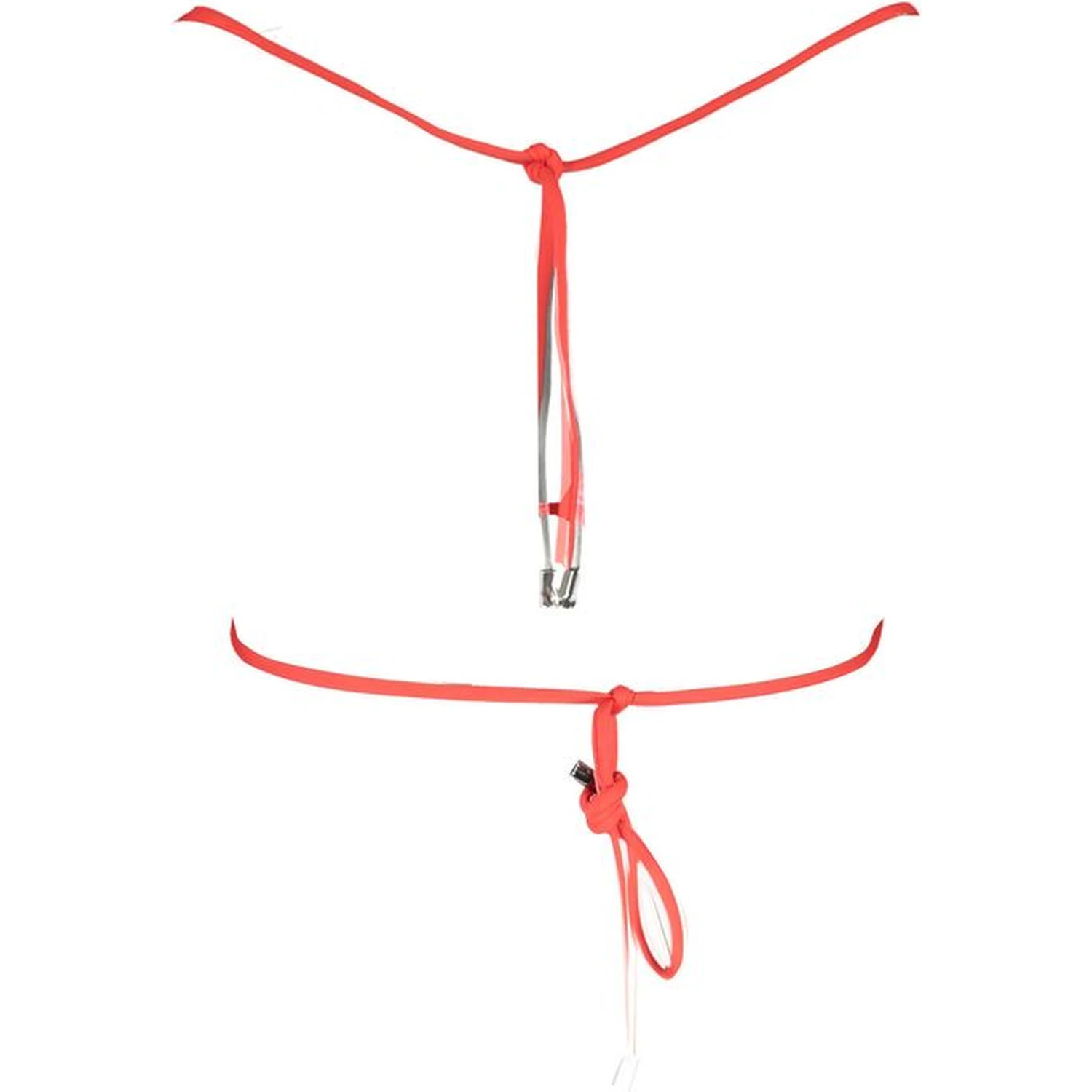 Red Elastane Swimwear