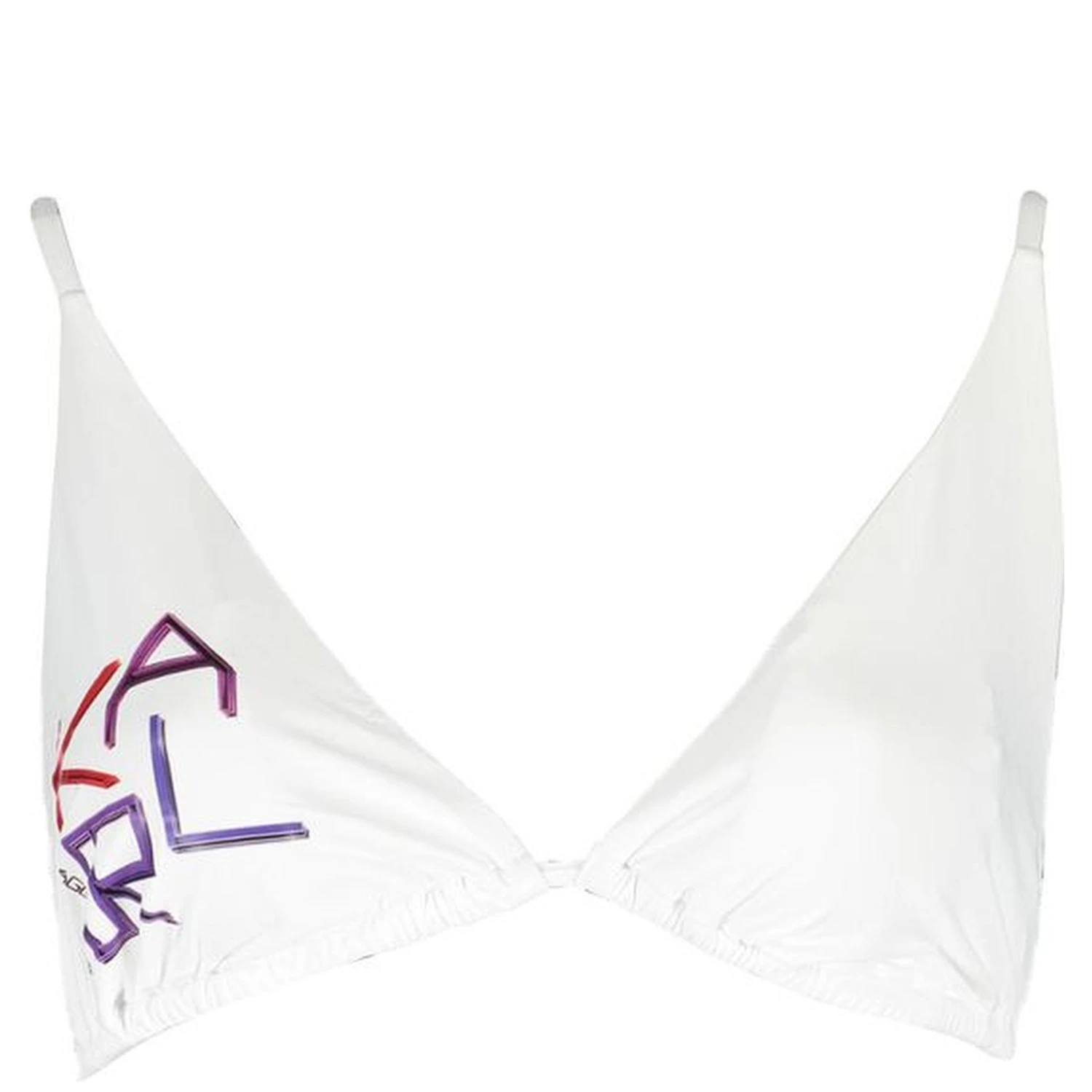 White Elastane Swimwear