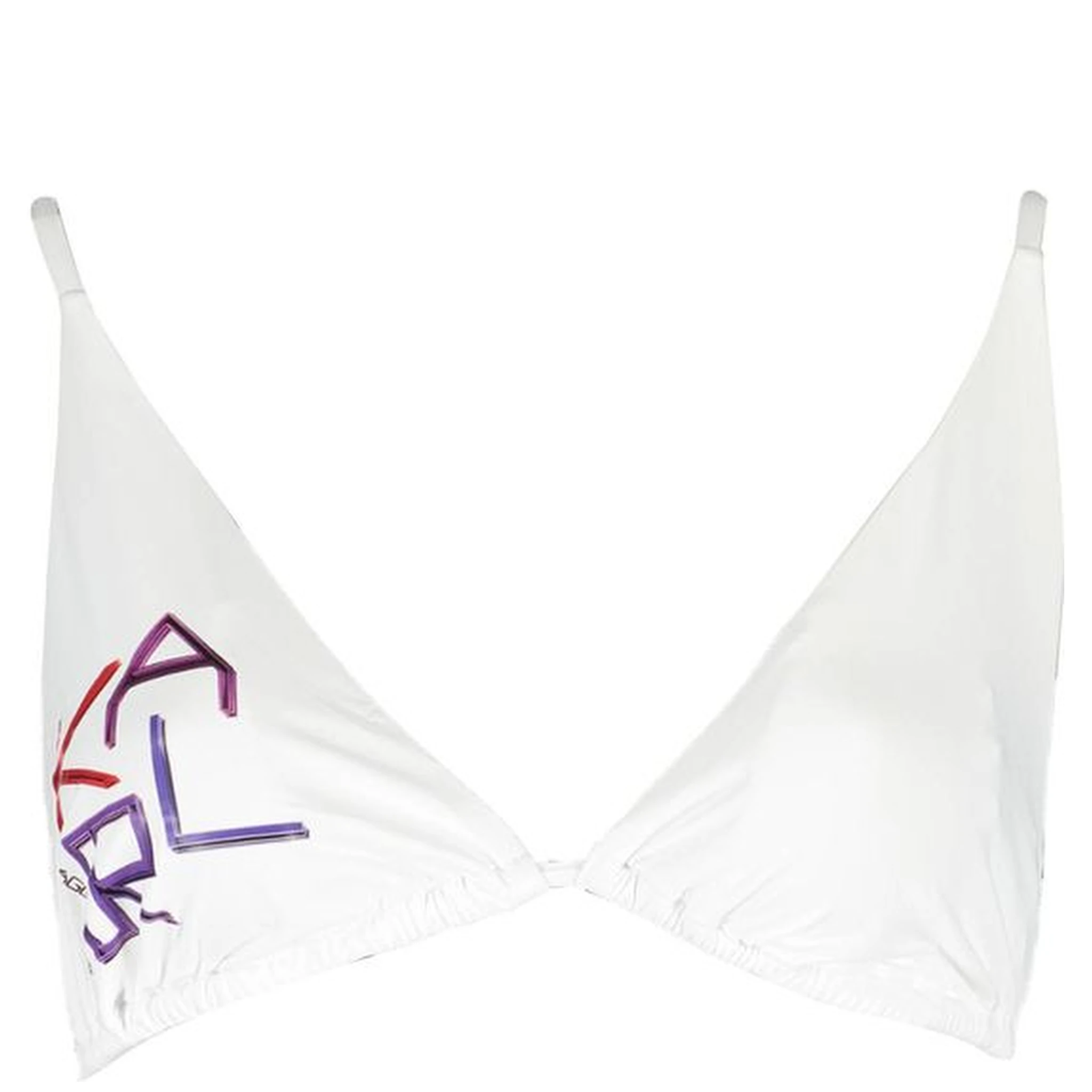 White Elastane Swimwear